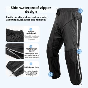 Quick Wear-off Rainy Day Protection Motorcycle Raincoat and Trousers Set