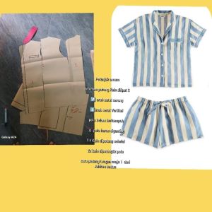 pola instan baju tidur pola jiplak baju tidur
