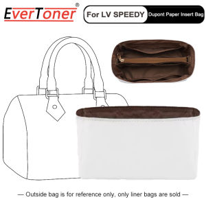 EverToner Dupont Paper Insert Bag Organizer For LV-Speedy 20 25 30 35 Handbag Inner Bag Shaper Travel Storage Portable Cosmetic Bags