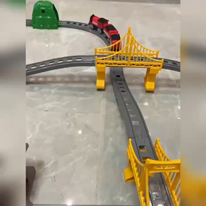 119PCS DIY Kereta Api Mainan Rel Panjang Mainan Kereta Rel Listrik Kereta Api Rail King Mainan Anak Laki Laki Hadiah