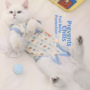 HOOPET | Quần Ngủ Mỏng Chống Rụng Lông Cho Mèo Bảo Vệ Bụng Đeo Sau Phẫu Thuật