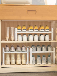 Retractable Shoe Rack Storage Fantastic Shoe Cabinet Layered Division Plate Interlayer Cabinet Inner Shelf Shoe Storage Rack Storage Rack