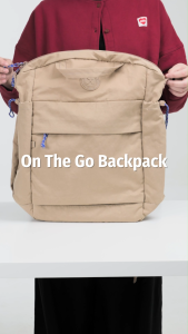 Exsport On The Go Backpack Light Brown 14 Inch