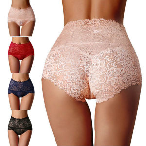 【Free Shipping】Lace Underwear Woman Knickers Lace Panties for Women Mesh Floral Lingerie Female Seamless Briefs Underpants Plus Size on Sale