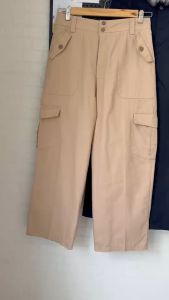 กางเกงขายาว  รุ่นวินเทจ 2 กระดุม ทรงคาร์โก้ ผ้ายีนส์ แฟชั่นสาว อวบ อ้วน