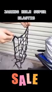 Jaring Helm Berkualitas Tinggi: Pengikat Di Jok 6 Kaitan & Ukuran 30x30cm