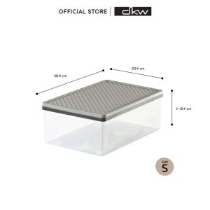 DKW HH-5012 (S) | HH-5013 (M) กล่องอเนกประสงค์ฝาลายสาน มีช่องระบายอากาศ กล่องรองเท้า กล่องใส่ผ้า กล่องยา กล่องเครื่องประดับ Multi-purpose boxes