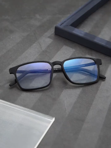 MENSPE ผู้ชายแว่นตาแว่นตากันแดดไม่ได้รับใบสั่งยาแว่นตาป้องกันแสงสีฟ้าทรงแบน TR กระจกสามารถจับคู่กับครีมกล้ามเนื้อครึ่งกรอบออกแบบการเดินทางกลางแจ้งผู้ชายแว่นตาอินเทรนด์