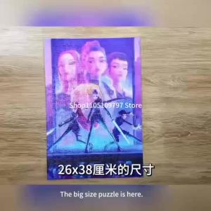 Bandai | 70/300pcs Anime  Lumi Mila Zoi Witch Hunter Jigsaw Puzzle Educational Toy Stress Relief Family Game Birthday Gift Home Decor