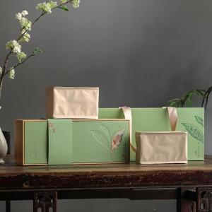 2025 New Bamboo Box Green Tea Leaf Packaging Box Empty Gift Box Ming Prior Dragon Well Bamboo Leaf Qing Half Pounds Packaging Empty Box
