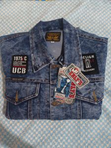 jacket denimm size L