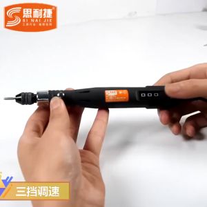 Alat Pen Bor Grinder Elektrik Mini Pengukir dengan 3 Mode Kecepatan