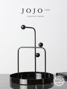 Jojos L. PD Deliberation Vintage French Coffee Table Decorative Accessories for Living Room Restaurant Homestay Metal Handmade