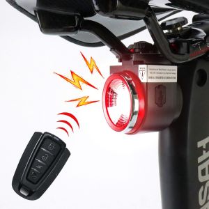 Điều Khiển Không Dây USB Sạc Xe Đạp Đèn Hậu Có Đèn Phanh Báo Trộm Và Xe Đạp Tìm Chức Năng Đèn Lồng LED Có Chuông Sừng A8 Pro