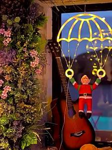 Dây Đèn LED Hình Ông Già Noel Giáng Sinh Trang Trí Không Khí Lễ Hội Trong Nhà Ngoài Trời Hình Dạng B8 Kích Thước Nhỏ