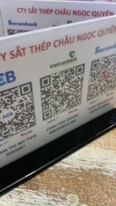 Menu mã qr để bàn  kich thước A5 ngang in nhiều mã qr  bền đep