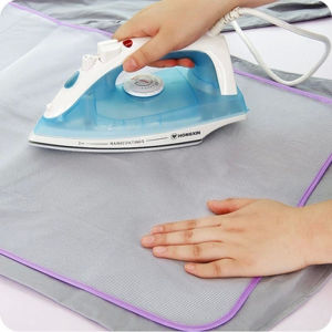 Ironing Protective Mesh Cloth Heat-Resistant Ironing Pad & Ironing Board Cover Anti-Dye Transfer Ironing Guard for Clothes