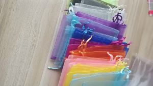 25 Chiếc Túi Quà Tặng Organza Màu Xanh Hải Quân Có Dây Rút Túi Lưới Đựng Trang Sức Đám Cưới Sinh Nhật Ủng Hộ Túi Kẹo Có Thể Gập Lại