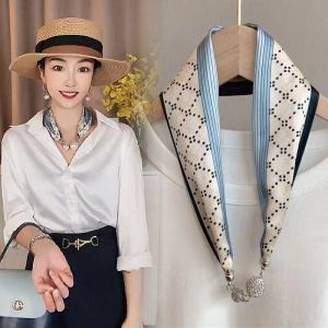 Syal Sutra ติดไหปลาร้าสุดหรูของผู้หญิงมีสายรัดหัวแม่เหล็กสินค้าใหม่