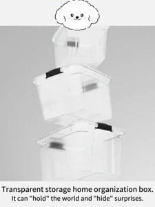 Hisoa Sealed Storage Box w/ Lids | Stackable for Blankets & Toys | Ergo-Grip Design