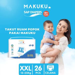Popok Makuku SAP Diapers Slim Care XXL26