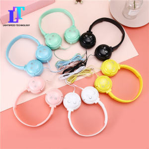 New Earphone Macaron Headset with Mai-by-wire Headset Mobile Phone Computer Subwoofer Headset E-sports Low Delay Headset Waterproof Headset Holiday Gifts for Friends and Family Gifts Headset