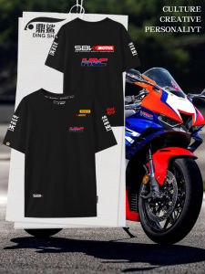 DINGSHA | Racing Motorcycle Team Style Short Sleeve T-Shirt Cotton