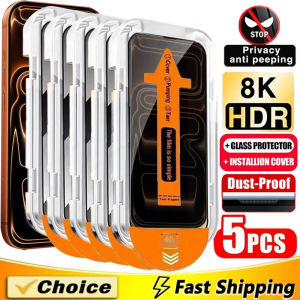 1-5pcs Dust Free Install Privacy Screen Protector For iPhone 18 17 16 15 14 11 12 13 Pro Max 16e Plus X XR XS Air Anti-spy Glass
