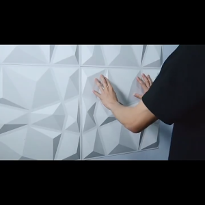 3D Diamond Wall Panel PVC Wall 50*50cm waterproof wallpaper for Bedroom living room PVC Panel Mural Waterproof Fireproof Many Colors Decorative wallpaper Sticker adhesive wall decor Panel Mural