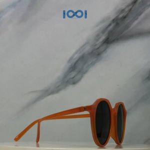 IOOI Eyewear - Kacamata Sunglasses Bulat Hitam PC UV400 Fashion Bisa Minus Warna Pria Wanita 3366