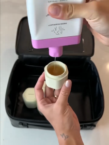3PCS Empty Jars with Lids Travel Containers Leakproof Makeup Skincare Storage Bottles Pill Case Containers Travel Container Body Care Magnetic Travel Capsules
