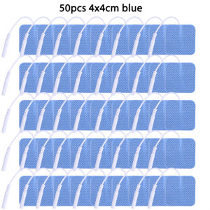 YINHANG | Bulk Pack 30/50/100pcs 4x4cm Reusable TENS Acupuncture Self-Adhesive Gel Electrode Pads for Digital Massage Physiotherapy Device