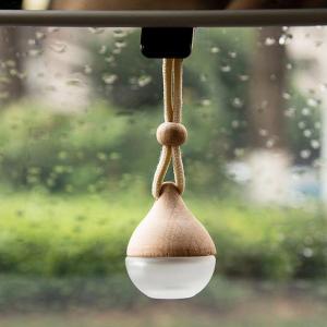 Empty Car Air Freshener Pendant Perfume Glass Bottle With Wooden Caps Refillable Car Essential Oil Diffuser Bottle