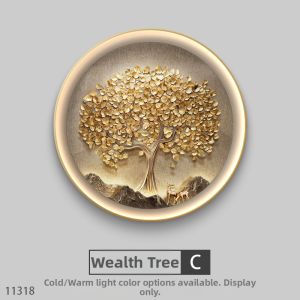 RUIBAHAO | Luxurious Decorative Wall Art Round Design