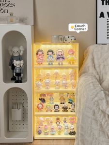 BOZHI | Transparent Illuminated Acrylic Display Cabinet