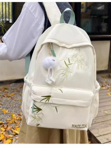 OUDENGPAI | Lightweight Dual-Shoulder Backpack For High School Girls Traveling Trendy Chinese National Style Bookbag High Aesthetic Value