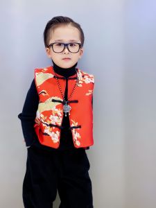 Red New Year Parent-Child Clothes Traditional Chinese Style Baby Clothes Original Hanfu Childrens Clothes Festive Cultural Apparel