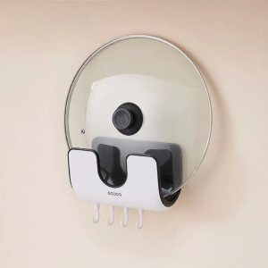 No-Drilling Wall Mount Lid Holder