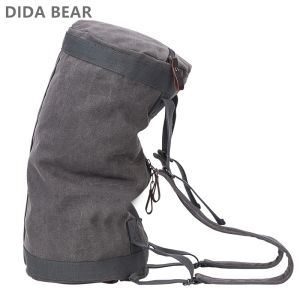 Men Backpacks Large Capacity Travel Bag Man Mountaineering Backpack Male Waterproof Canvas Bucket Shoulder Bags