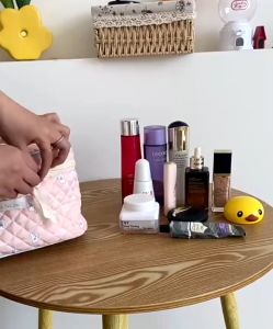 Carys Premium Tas Makeup / Skincare Bag / Tas Kosmetik Travel /Tas Make Up/Make Up Tools Travel Pouch/Organizer Travel Bag