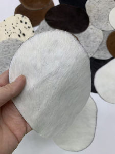 Mùa Đông DIY Handmade Sheep Leather Sleeve Patch Woolen Sweater Coat Elbow Patch Knee Patch Genuine Leather Patch