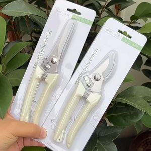 Kéo Cắt Cành Lưỡi Cong/ Thẳng Không Gỉ Có Độ Cứng Cao Lò Xo Đàn Hồi Cán Bọc Nhựa PP