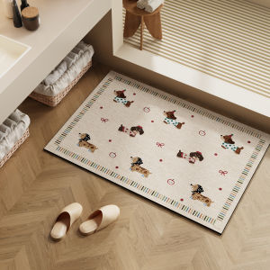 Non-slip Water Absorbent Dustproof Flax-like Door Mats