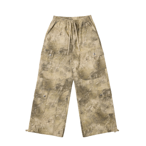 SMFK | Rising Cross Statue Statuette Straight Leg Athletic Pants