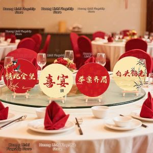 HUANGLISHI | Anniversary Wedding Decorative Tabletop Props for Photo