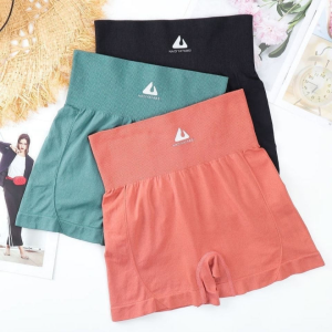 LadyLuxe - High Waist Celana Korset Pinggang Tinggi Pendek Short Pants Wanita Pengecil Perut Legging Ketat Olahraga GYM Fitness CD013