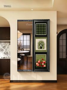 HAOJIUBUJIAN | Hidden Full Length Mirror Wall Art Slide Conceal Decorative Hanging Dressing