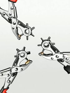 AIRAJ คีมเจาะรูเข็มขัด เจาะได้ 6 ไซค์ เจาะผ้า เจาะพลาสติก เจาะสายนาฬิกา เจาะหนังได้