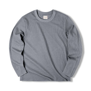 MADEN | Vintage Heavy 300g Waffle Texture Long Sleeve T-Shirt