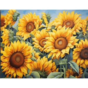Lush Sunflowers 500/1000/1200/2000 PCS Jigsaw Puzzles Challenging Family Activity Games for Gameroom Bedroom Unique Gifts